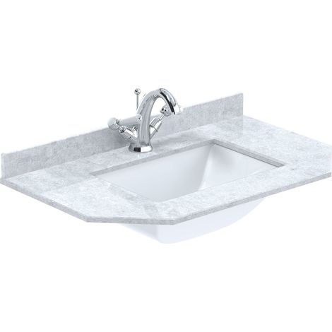 750 SINGLE BOWL ANGLED MARBLE TOP 1TH
