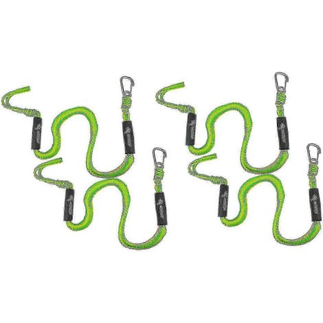 Cordons élastiques robustes, lot de 4 - amarres pour bateau, kayak et ponton (1/4)