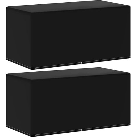 vidaXL Funda para muebles de jardín 2 uds 6 ojales 160x80x75 cm (1/4)