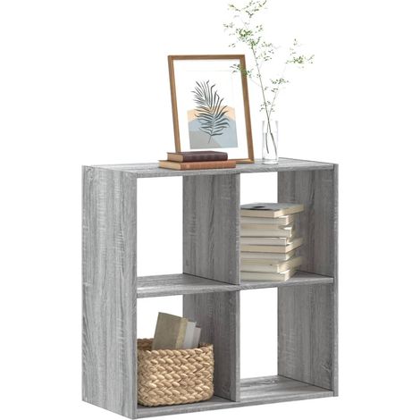 Bücherregal Grau Sonoma 68,5x32x68,5 cm Holzwerkstoff (1/5)