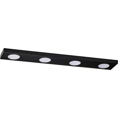 [GEBRAUCHT] B-Ware Sigma Deckenleuchte Deckenlampe Hero 4 Schwarz Gx53 Led 4 Flammig 75 X 12 Cm