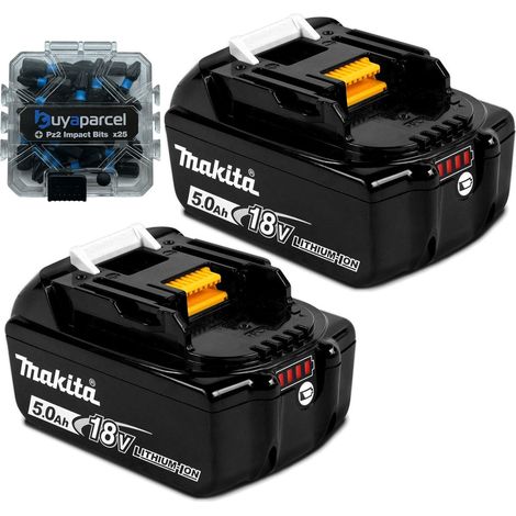 2 X Genuine Makita BL1850 18V 5.0Ah Li-Ion LXT Battery 5AH Star Battery BL1850B