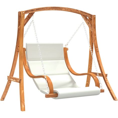 Maison Exclusive - Hollywoodschaukel mit Auflage Massivholz Ficht