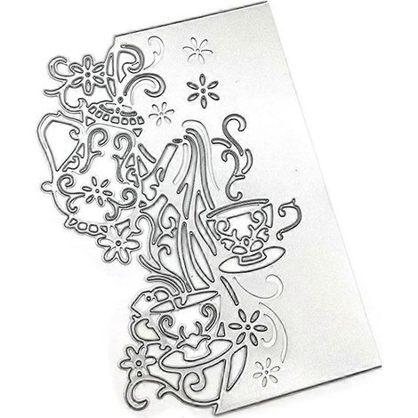 Stanzformen für Metall in Form von Becherblumen zum Selbermachen – Schablonen für Scrapbooking-Alben, Papierkarten und Prägedekorationen