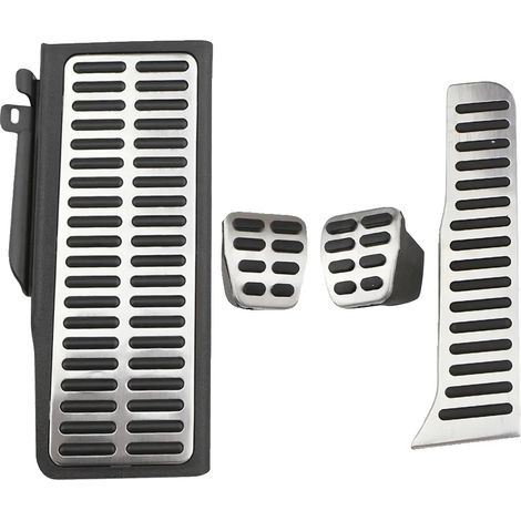 Pedales de acelerador y freno, acero inoxidable, compatibilidad universal, estilo 3 MT con resto (1/2)