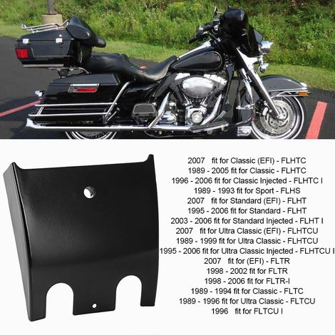 Panneau d'extension de tableau de bord, cache-réservoir de carburant pour moto dragster FLTR, FLTCU et FLHT (noir) (1/5)
