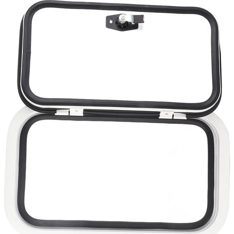 Porte de soute pour camping-car, dimensions H500 x L300 mm, coins arrondis, protection UV, accès au rangement. (1/5)