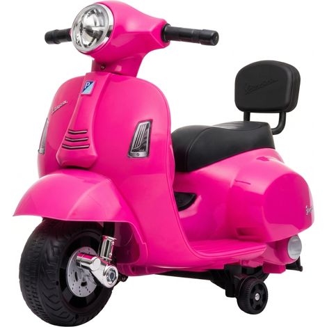 Elektro Motorrad Mini Vespa GTS 6V – Lithium, Sitz, Rückenlehne, 1,5-3 J. (1/5)