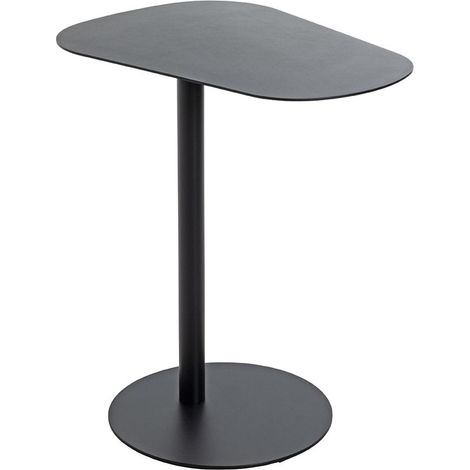 Table d'appoint en métal coloris noir -longueur 53 x profondeur 38 x hauteur 60 cm (1/4)