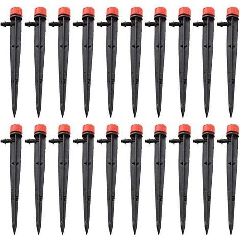 GENERIC-60pcs Irrigation Goutteurs Réglable Micro Irrigation Goutte À Goutte 8 Sortie D'eau Jardin Arroseur Goutteur Outil D'arrosage (1/5)