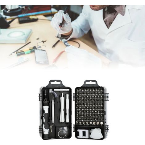 Schraubendreher-Set aus Kohlenstoffstahl, Mehrzweck-Werkzeugset zum Zerlegen elektronischer Geräte und Reparieren von Uhren und Mobiltelefonen, Grau (1/5)