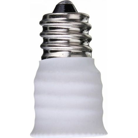 3x Adattatore da E12 a E14, Adattatore per Lampadina LED, Adattatore Bianco (1/5)