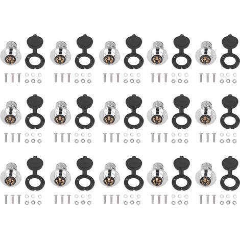 15 connecteurs aéronautiques, douille en laiton-zinc pour applications aérospatiales, 25 mm, 12 A, 250VBEM25-5Y (5 broches) (1/5)
