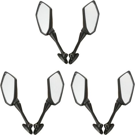 pares de espejos retrovisores laterales (izquierdo y derecho) para motocicleta CBR 1000RR 2004-2007 y 600RR 2003-2018.