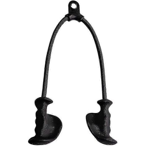 Corde de traction ergonomique pour triceps avec poignée antidérapante en caoutchouc naturel pour un développement musculaire accru. (1/5)
