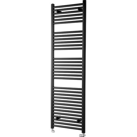 Heatwave Tempo Black Ladder Towel Rail 1600mm (H) x 600mm (W) (1/2)