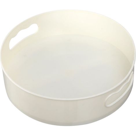 Support à épices rotatif à 360 ° Organisateur Support d'assaisonnement Plateau de rangement de cuisine Lazy Susans Fournitures pour la maison pour armoires de salle de bain Outils 1PC-Blanc (1/4)