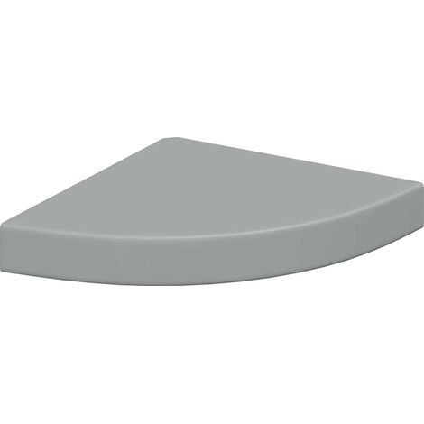 Maison Exclusive - Eck-Schweberegal Grau 25x25x3,8 cm MDF