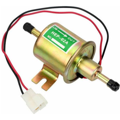 Pompe à carburant électrique universelle 12 V pour essence et diesel, HEP-02A, basse pression, d'origine, pour la plupart des voitures, carburateurs, motos et quads (1/4)