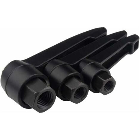 Quincaillerie Fixation Levier de Serrage Boutons Poignée - Réglable Forme de L Serrage Poignée Machine Boutons Femelle ou Mâle Filetage M12 (1/3)