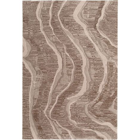 VIVARAISE - Tapis Vivaraise Kalio Beige - Tapis structuré 200 x 290 cm pour usage quotidien (1/5)