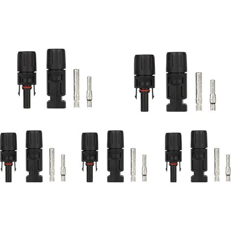 5x MC4-Stecker für Photovoltaikmodule, 30 A (1/5)