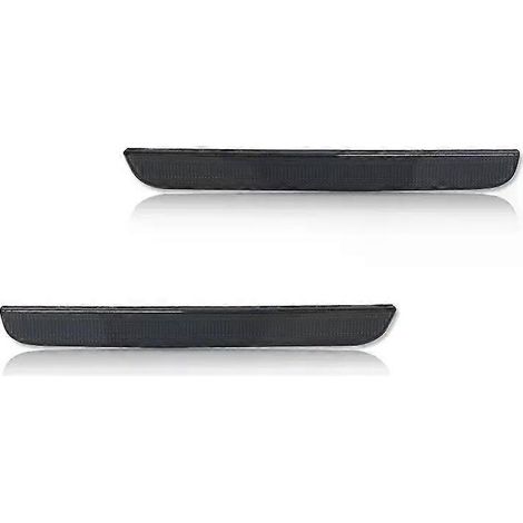 Boîtiers de feux arrière à réflecteur fumé pour pare-chocs arrière Dodge Challenger 2015-2022 (ampoules et douilles non incluses). (1/5)