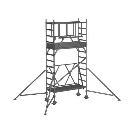 ZARGES Compactmaster S-PLUS 1T - Klappgerüst Arbeitshöhe 4.60 m (1/4)