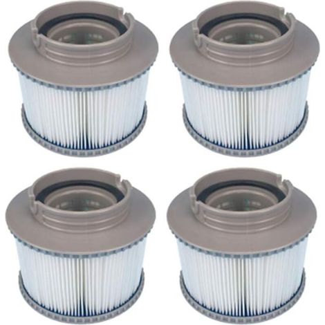 4pcs, cartouche de filtre pour piscine, bain à remous et Spa cartouche de filtre de piscine gonflable
