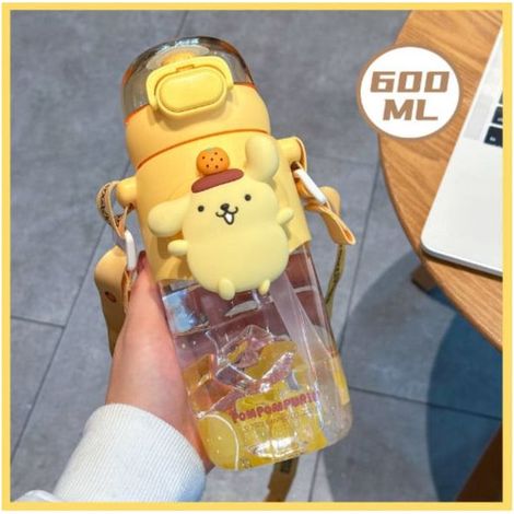Tazza con cannuccia anime 600ml Kawaii Kuromi Cinnamoroll Melody Borraccia per bambini Tazze sportive per tè/caffè Articoli da cucina Regali per ragazze Pompompurin[GKS] Pompompurin Pompompurin (1/5)