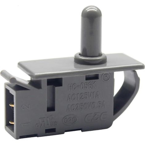 Pièce détachée pour réfrigérateur : commande d'éclairage de porte, interrupteur à bouton-poussoir de fermeture normale HC-056K