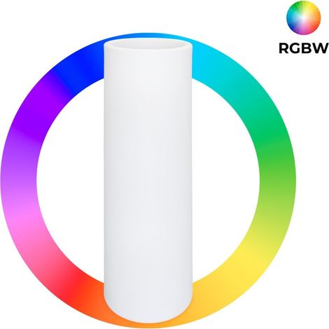 Macetero Cilíndrico LED RGBW - 7W - 115 X Ø 40cm - Recargable