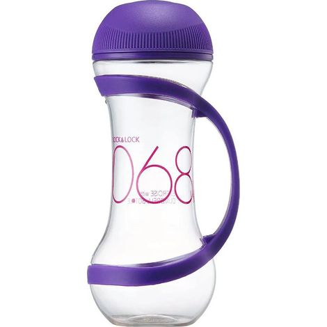 Trinkflasche Ghidini Cipriano HAP505VOL Dumbell Lock&Lock Violett