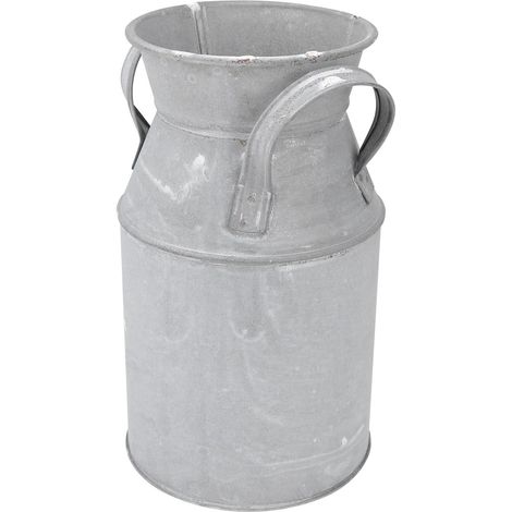 Seau en fer galvanisé POPETPOP pour fleurs et plantes grasses, style vintage européen (1/5)