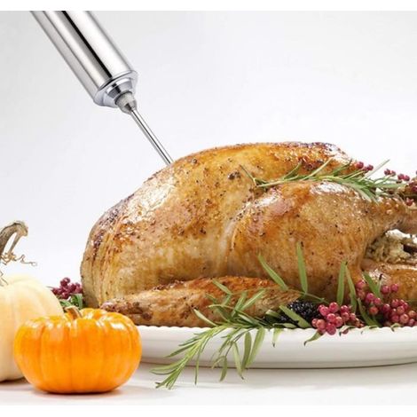 Injecteur à marinade - INOX - 60ml - 3 aiguilles - Ustensile de cuisine - Durable et facile à nettoyer (1/4)