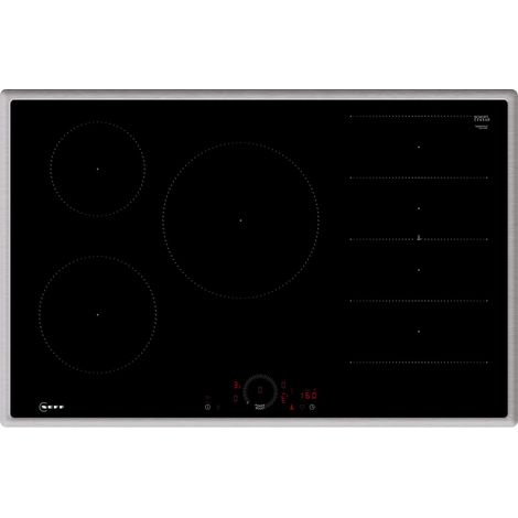 NEFF Neff, T68SHV4L0 - Plaque à induction autonome Flex avec commande Twist Touch N70 - Largeur 80 cm - Noir - Home Connect