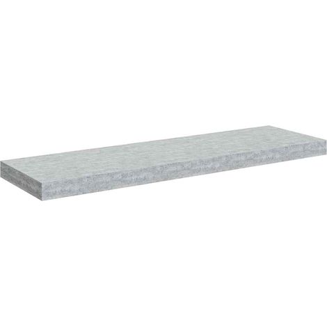 Maison Exclusive - Schweberegal Betongrau 80x23,5x3,8 cm MDF (1/5)