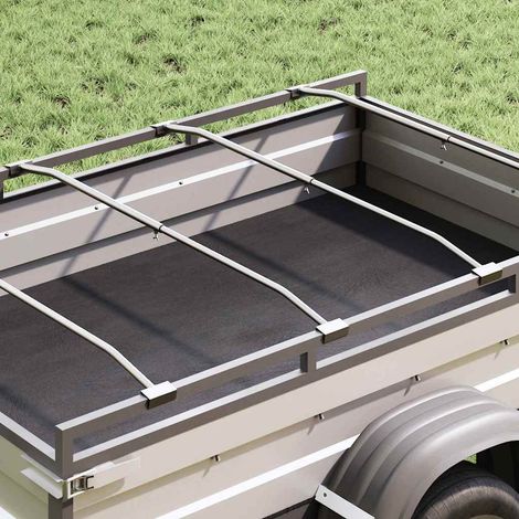 Planehalterung für Anhänger 4 pcs Silber 130-210 cm Aluminium (1/5)