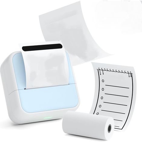 Imprimante autocollante - pour imprimer des reçus, des étiquettes, des notes de cours, etc. - 1 unité, bleue