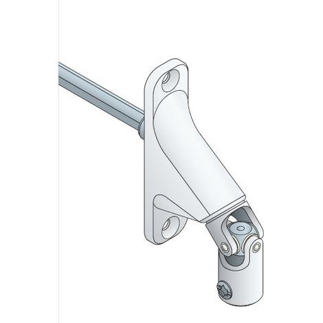 Sortie Caisson Volet Roulant 90° Double Cardan 6P7 - Blanc - ZF (1/2)