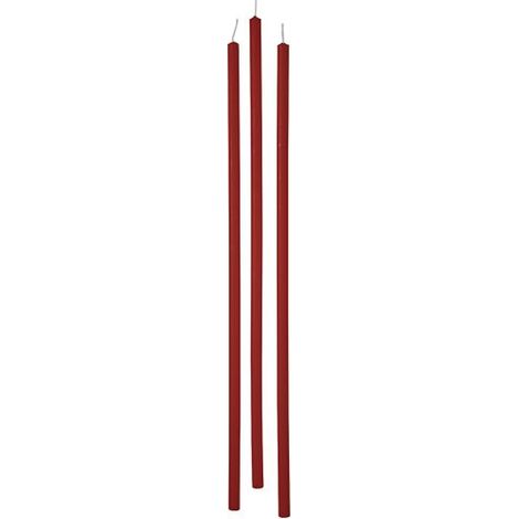 Cereria Di Giorgio Candele Stelo Ø 0,9 cm H. 37 cm (12 pz) - Rosso (1/2)