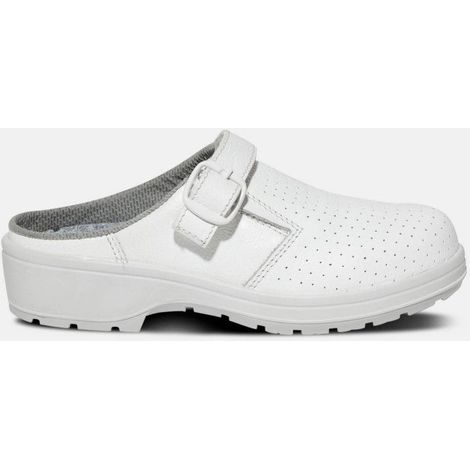 p sabot blanc daurie cuir t42 (1/5)