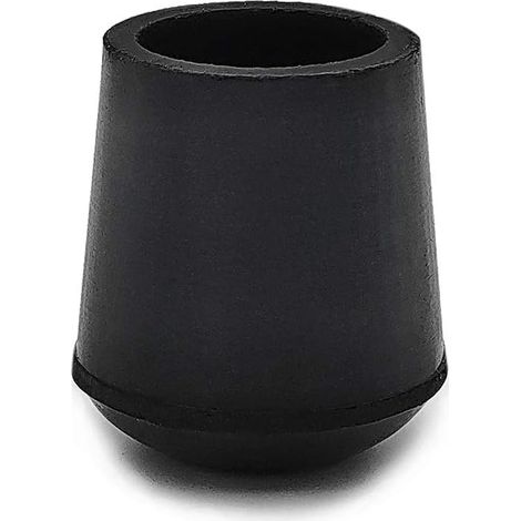 16 coussins en caoutchouc antidérapant ronds pour pieds de chaise, 5 / 8 "16 mm (1,6 cm), noir (1/2)