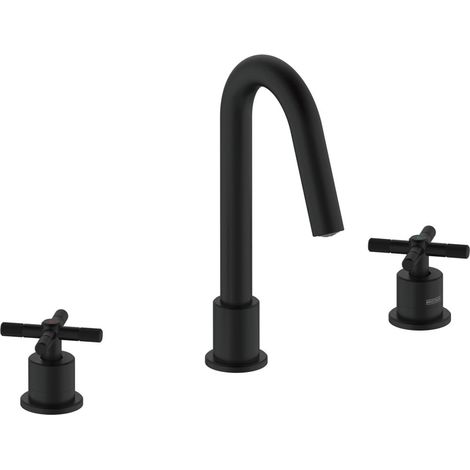 Bristan Cruzar 3-Hole Basin Mixer Tap Deck Mounted - Black (1/5)