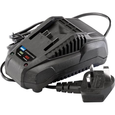 Caricabatterie Draper Storm Force® 20V per la gamma di batterie Power Interchange Draper Tools