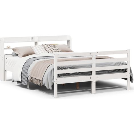Maison Exclusive - Estructura de cama con cabecero sin colchón bl