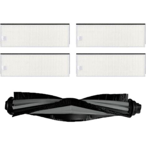 Kits de brosse principale à rouleau pour filtre HEPA pour Ecovacs Deebot Ozmo U2/DGN22 (1/4)
