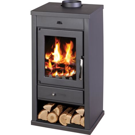 Victoria Kaminofen Vanessa Lux Schwarz mit 7,52 kW (1/2)