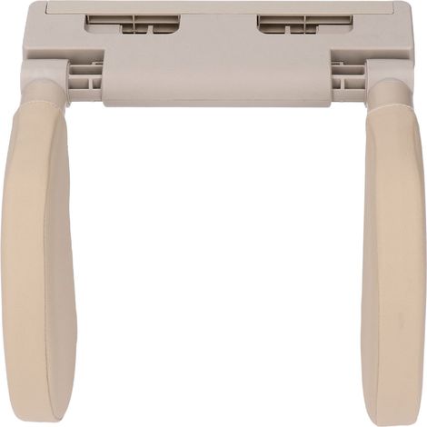 Oreiller appuie-tête de voiture en PU réglable pour le soutien de la tête et de la nuque, pour siège auto enfant/adulte, beige (1/5)