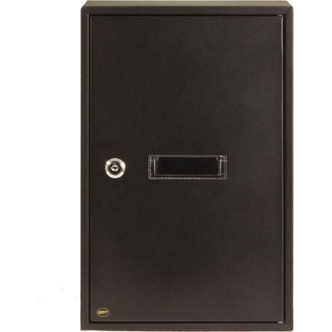 AMIG Boîte aux lettres 5 400 x 250 x 100 mm Acier Noir (1/5)